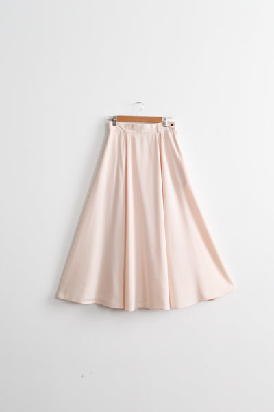 slipper pink maxi skirt