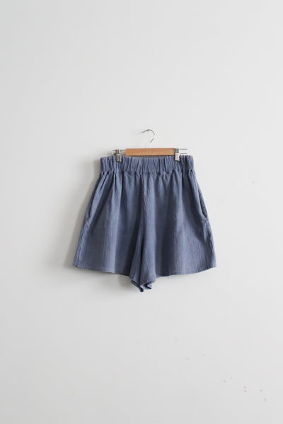 blueberry cotton shorts