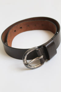 horseshoe leather belt (m)