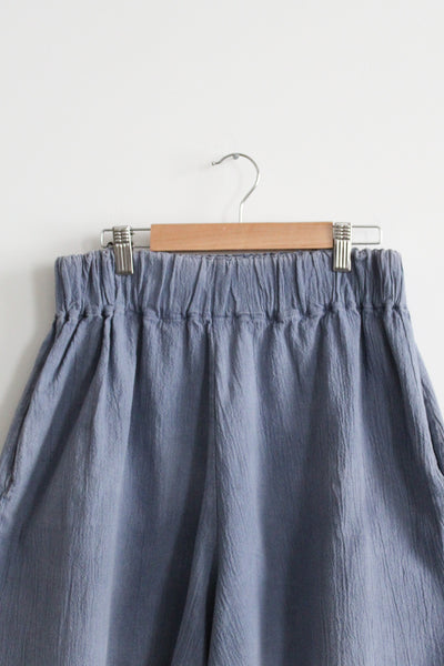 blueberry cotton shorts