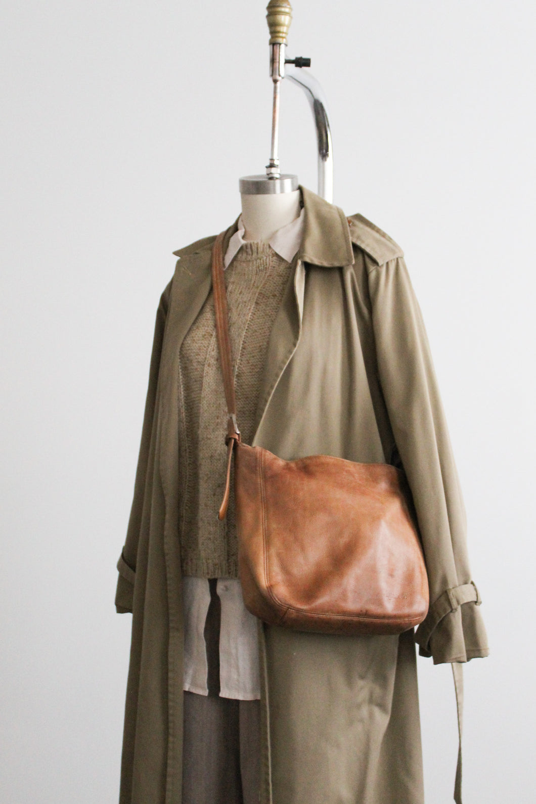 honey leather shoulder bag