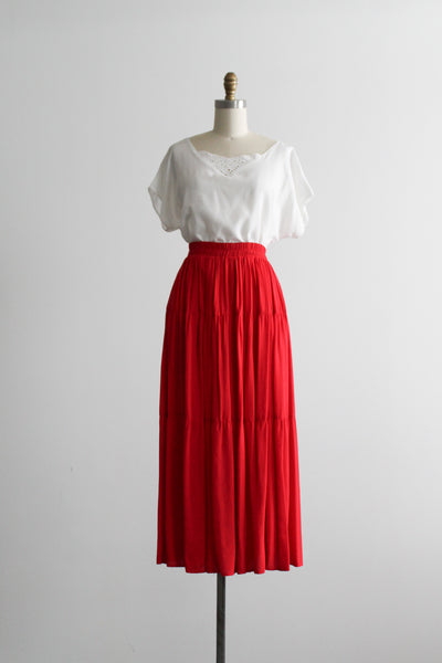 heirloom tomato tiered skirt