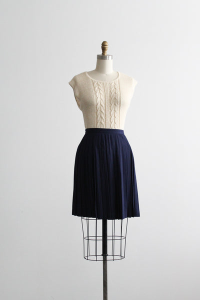 windswept pleated skirt