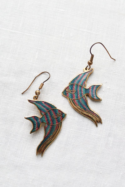 angelfish earrings