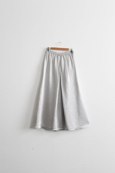 moonglow silk & linen maxi skirt