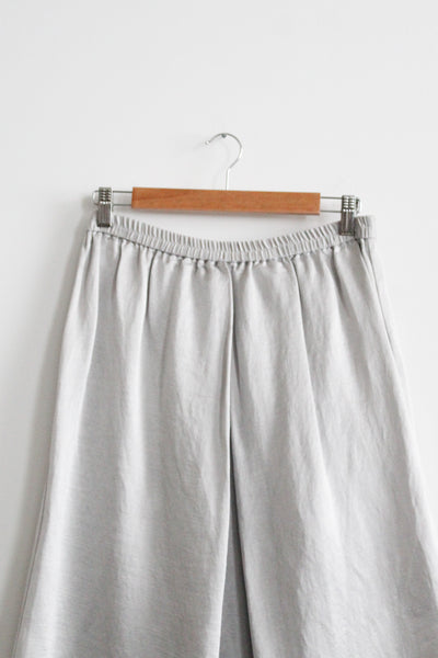 moonglow silk & linen maxi skirt
