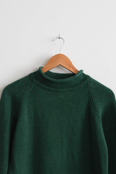 spruce roll-neck pullover