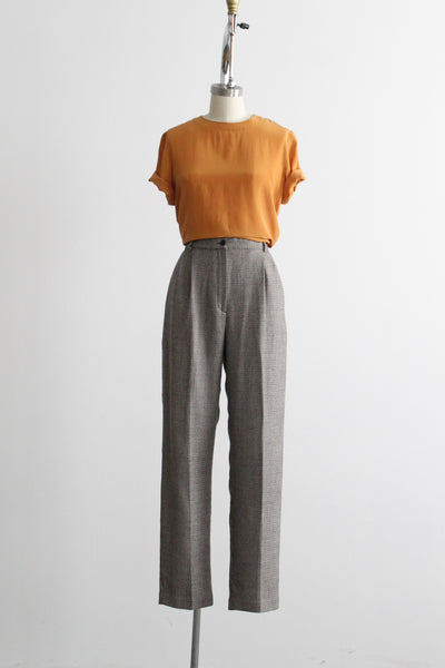 salt & pepper high rise trousers