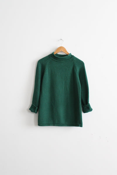 spruce roll-neck pullover