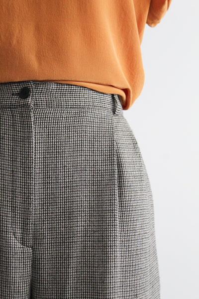 salt & pepper high rise trousers