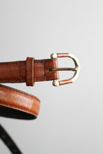 honey leather belt