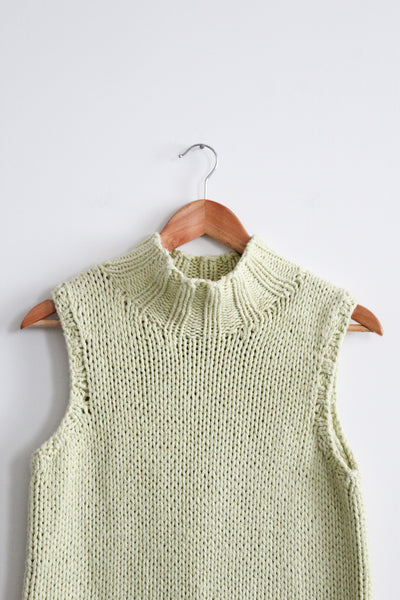 pistachio knit turtleneck