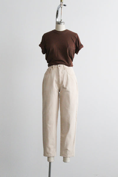 relaxed parchment jeans