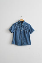 blue gardens button up