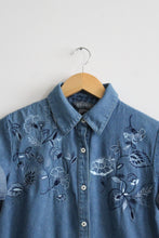 blue gardens button up