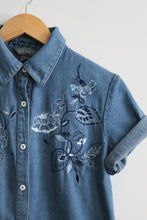 blue gardens button up