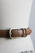 honey brown leather belt