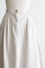 almond cotton midi skirt