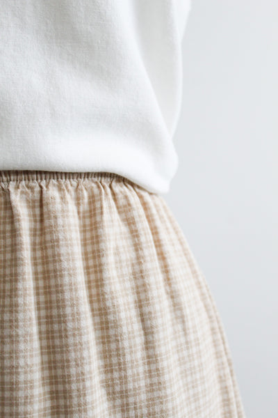 sweetgrass plaid cotton skirt