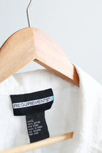 eyelet cropped button up