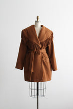 tobacco fringed coat