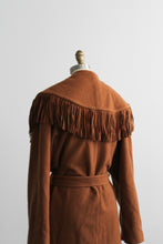 tobacco fringed coat