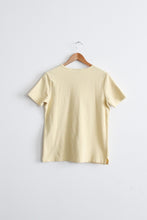 butter waffled cotton tee