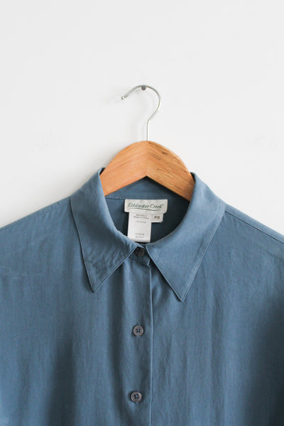 bluebell silk button up