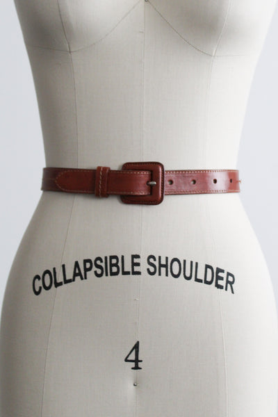 tobacco brown leather belt