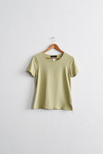 pistachio silk tee