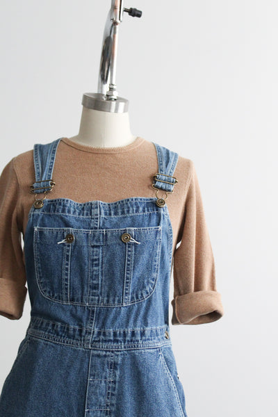 denim overall shorts