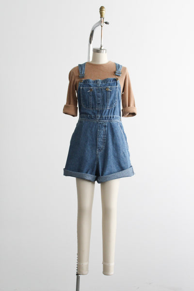 denim overall shorts