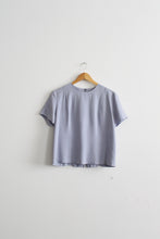 cornflower silk tee