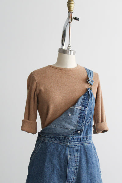 almond waffle cotton tee