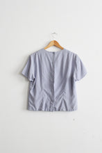 cornflower silk tee
