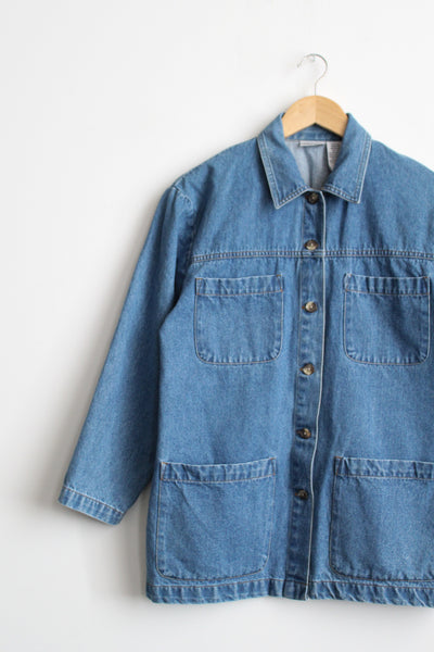 classic denim chore coat