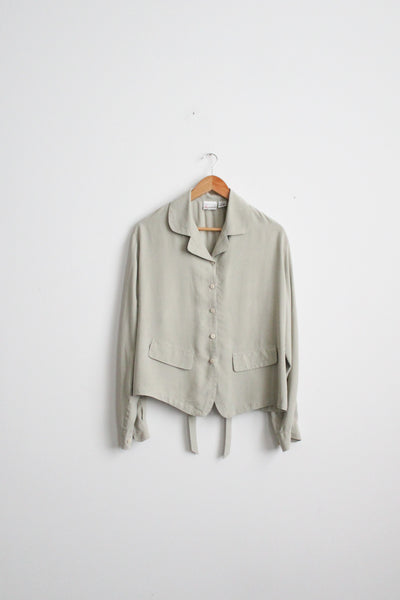 laurel silk button up