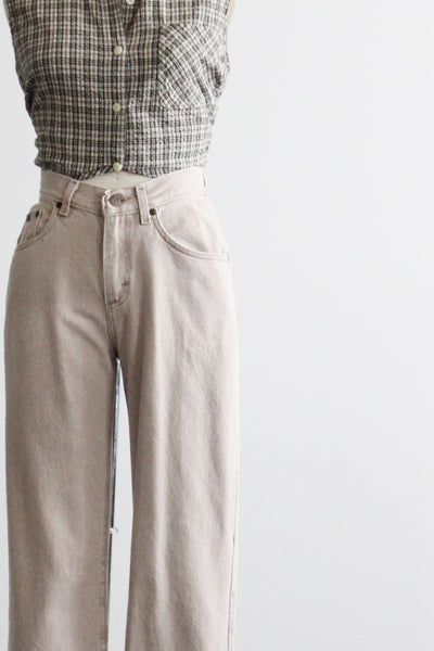 sand denim jeans