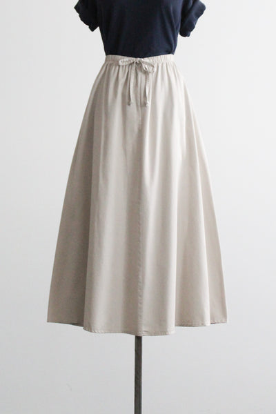 fawn cotton midi skirt