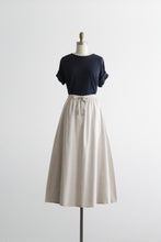 fawn cotton midi skirt