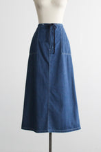 laurel lake denim maxi skirt