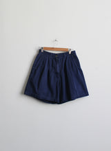 ash blue high waisted cotton shorts