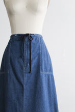 laurel lake denim maxi skirt