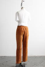 tobacco suede trousers