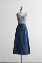 laurel lake denim maxi skirt