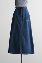 laurel lake denim maxi skirt