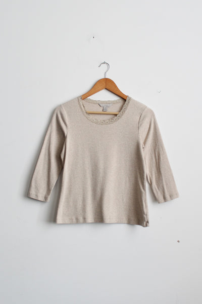 isabelle lace-trimmed tee