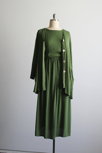 fern leaf dress set