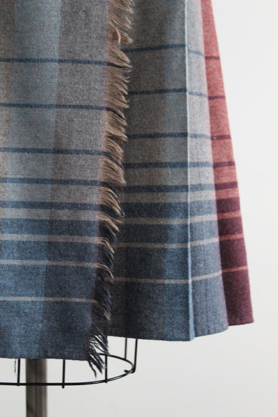 beaumaris wool wrap skirt