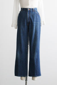indigo mom jeans